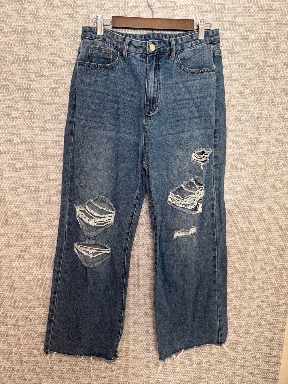 Cider Your Closet Happy Hour Wide Leg Baggy Jeans Women XL